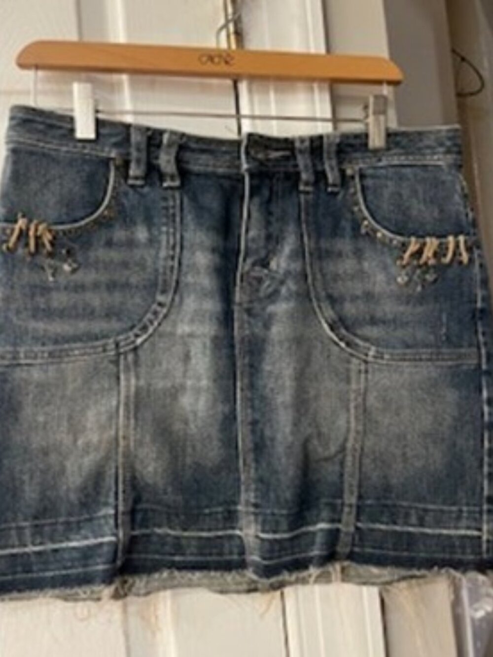 Cache Denim Skirt Size 8